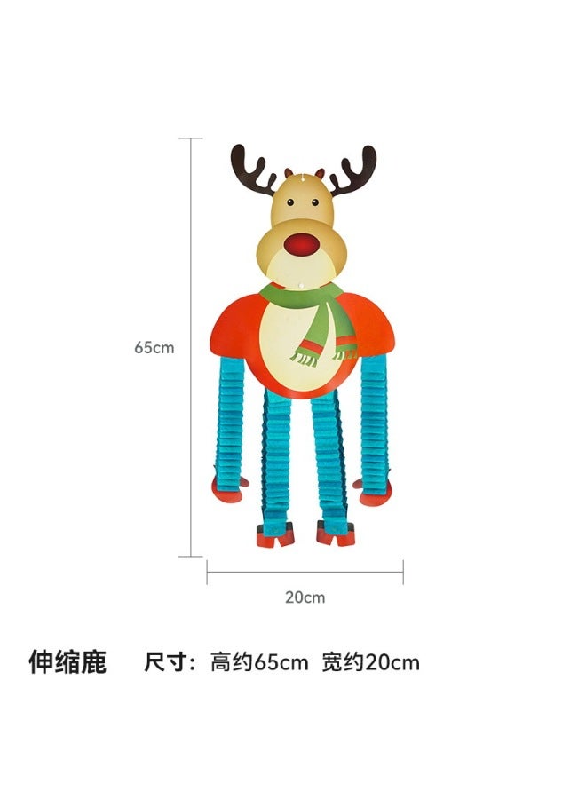 Autonomy Christmas Decoration Props Wall Flower Hanging Decoration Classroom Scene Layout Window Flag Honeycomb Ball Photo Props - Image 1