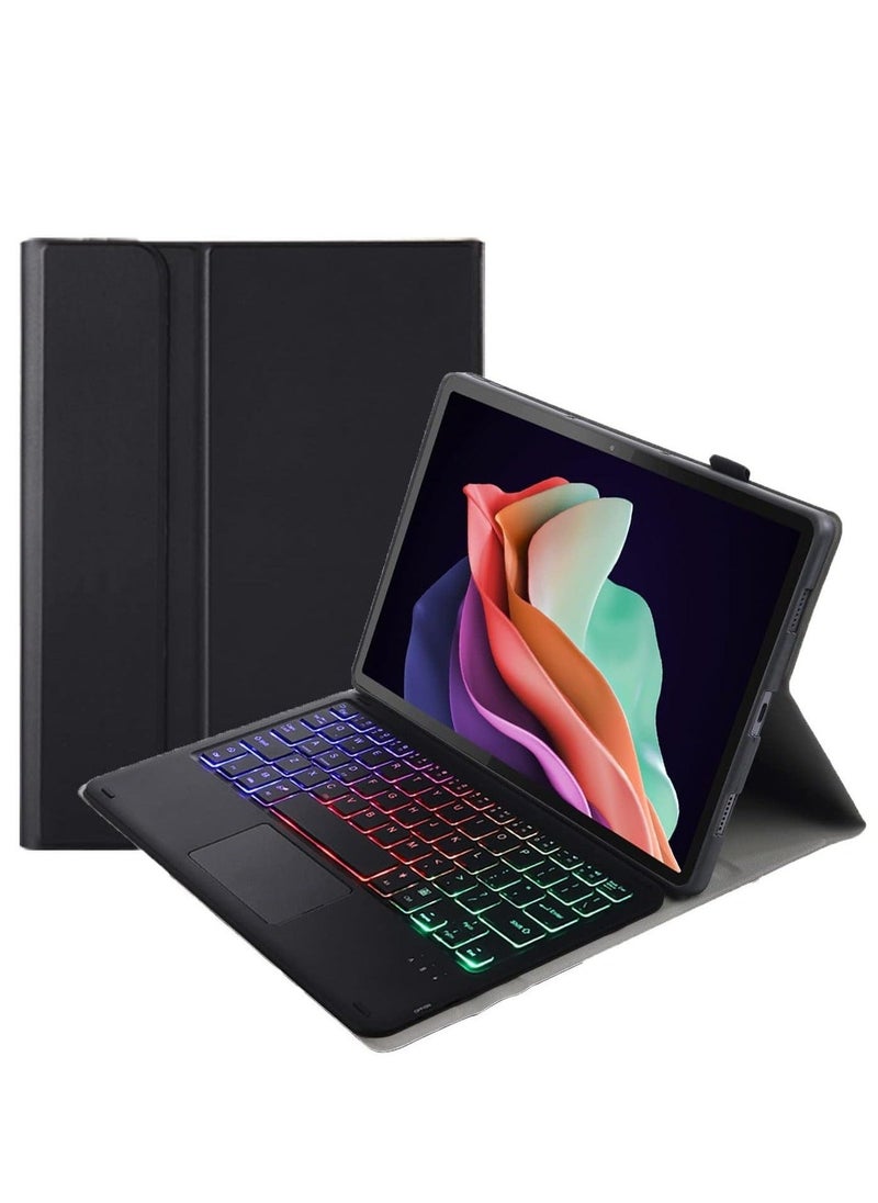 Huawei Matepad Air 11.5 inch 2023 case for, Magnetic Removable Wireless Colorful Backlit Keyboard Cover (Black) - Image 1