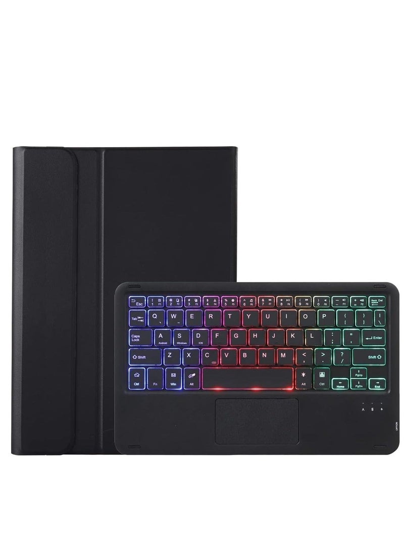 Huawei Matepad Air 11.5 inch 2023 case for, Magnetic Removable Wireless Colorful Backlit Keyboard Cover (Black) - Image 4