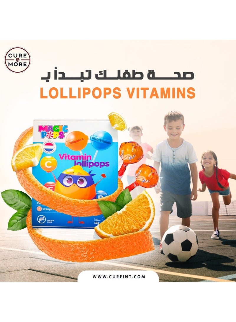 Magic Pops Vitamin C Lollipop for Kids Sugar Free 12g (Pack of 50) - Image 2