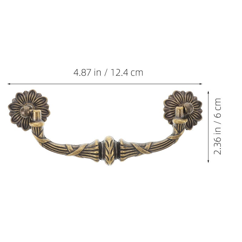 Vintage Bronze Drawer Pull Handles Cabinet Rustic Dresser Pull for Kitchen Wardrobe - Image 3