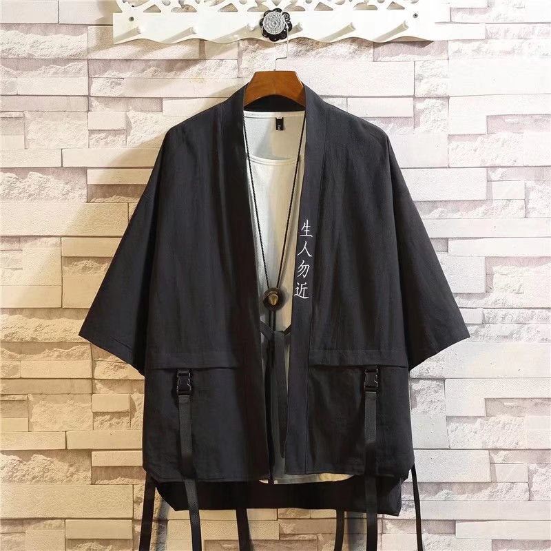 Mens Summer Chinese Trend Light Trench Coat Casual Hip Hop Jacket A54 work windbreaker 