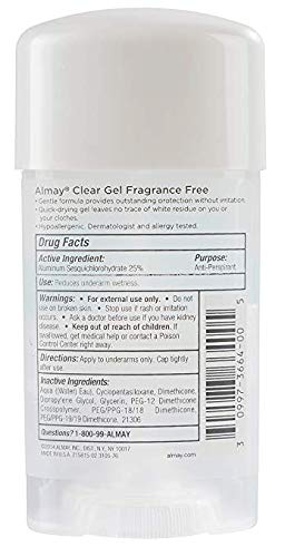 FF Almay Sensitive Skin, Clear Gel Fragrance Free - 2.25 oz, (Pack of 6) - Image 3
