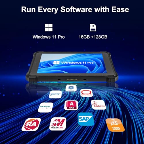 CENAVA تابلت CENAVA W10Y القوي، 10.1 بوصة، تابلت صناعي بنظام ويندوز 11 برو، 8GB+128GB، معالج إنتل كور(TM) i5-10210Y، مقاوم للماء IP68، قابل للقراءة تحت أشعة الشمس 700nit، 4G LTE GPS WiFi 6، حاسوب خارجي ثقيل الاستخدام. - Image 2