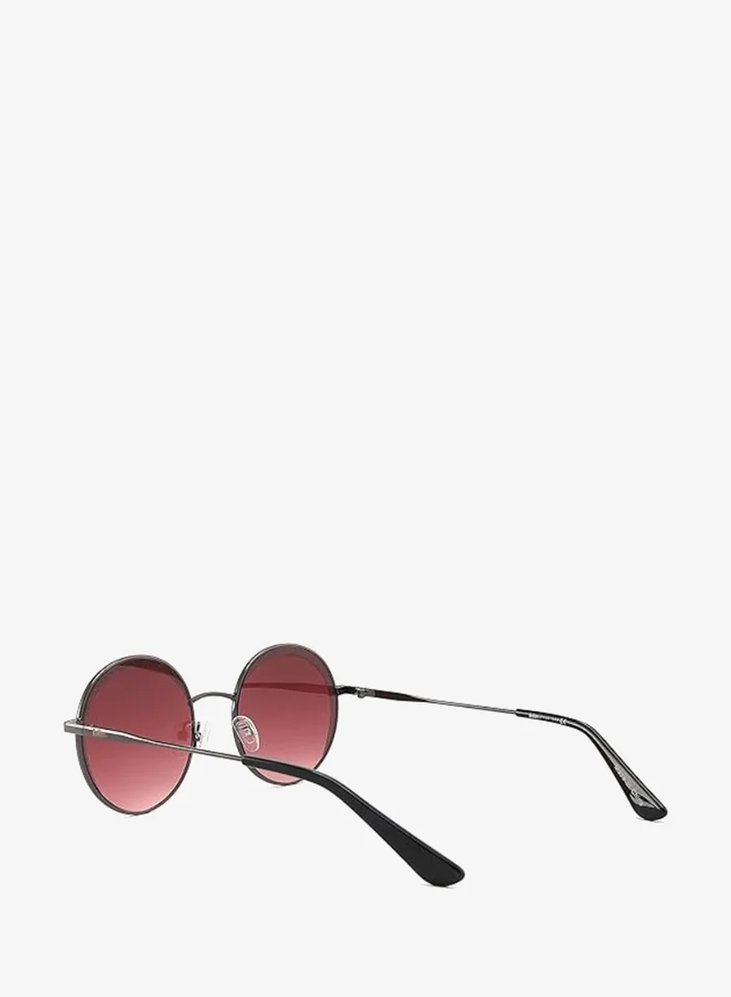 Lee Cooper Polarized Sunglasses GUN Frame GRAD PINK Mirror Lens 52mm  - LC1014C03