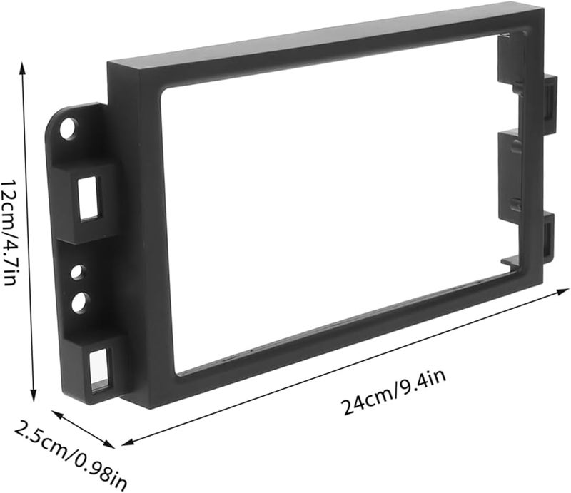 Artibetter Double Din Radio Mounting Dash Kit Stereo Harness Installation Bezel - Image 3