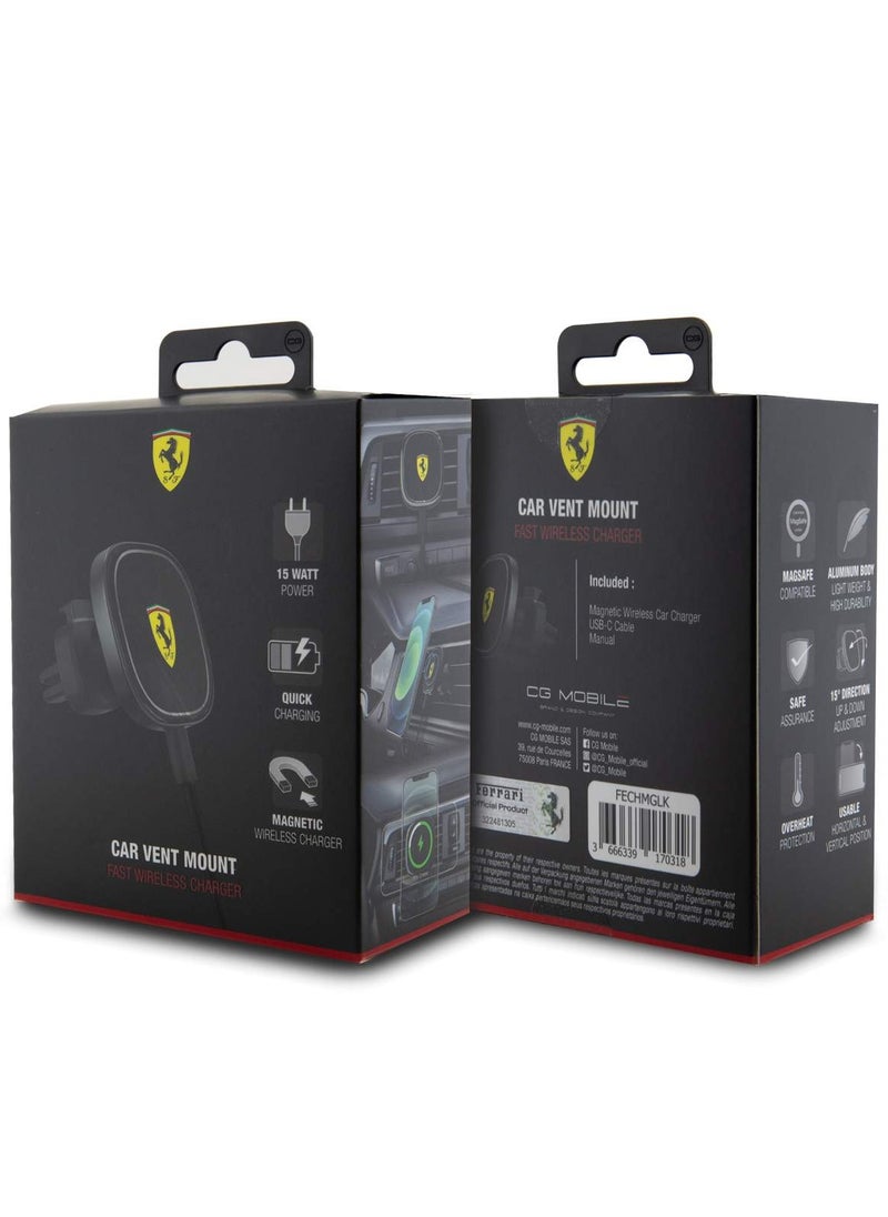 Ferrari - Magsafe Car Charger 15w - Black - Image 1