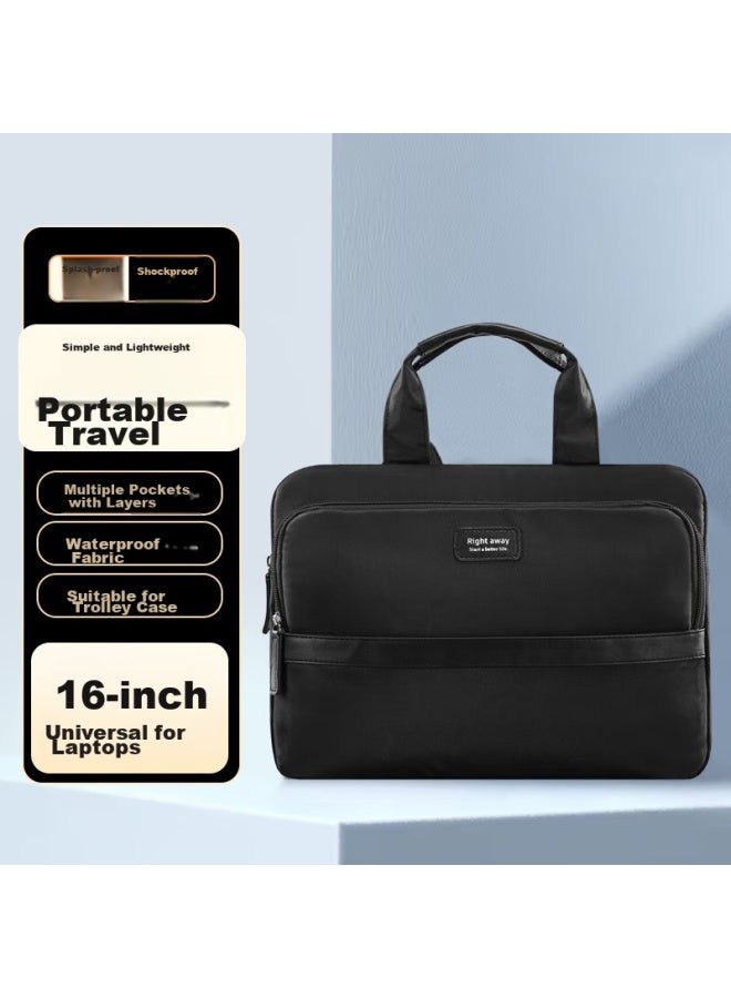 Right Away 16-inch Laptop Bag, Lightweight Handheld Notebook Case, Compatible With Huawei, Apple, Lenovo Legion, Xiaomi, Shockproof Inner Sleeve - Image 1