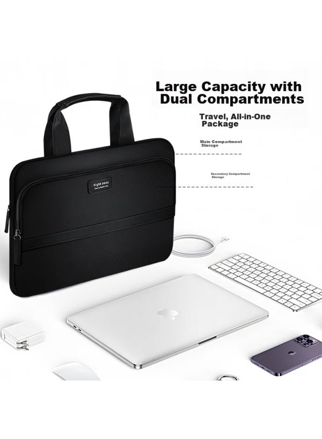 Right Away 16-inch Laptop Bag, Lightweight Handheld Notebook Case, Compatible With Huawei, Apple, Lenovo Legion, Xiaomi, Shockproof Inner Sleeve - Image 2