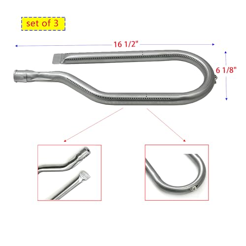 Direct Store Parts Kit DG111 Replacement for Nexgrill 720-0011,720-0047-U Gas Grill Burner and Heat Plate - 3 Pack (Stainless Steel Burner + Stainless Steel Heat Plate) - Image 3