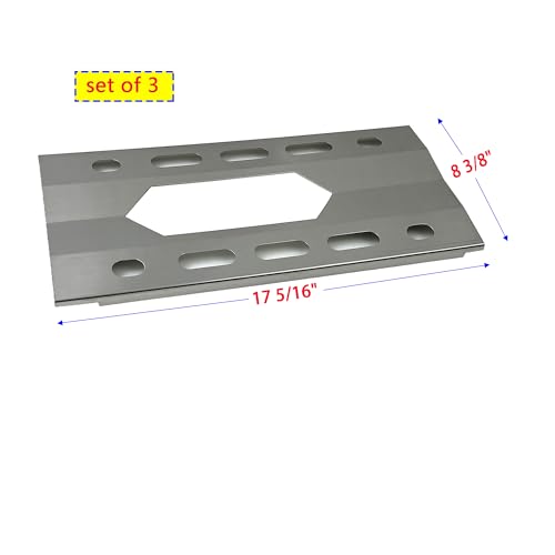 Direct Store Parts Kit DG111 Replacement for Nexgrill 720-0011,720-0047-U Gas Grill Burner and Heat Plate - 3 Pack (Stainless Steel Burner + Stainless Steel Heat Plate) - Image 4