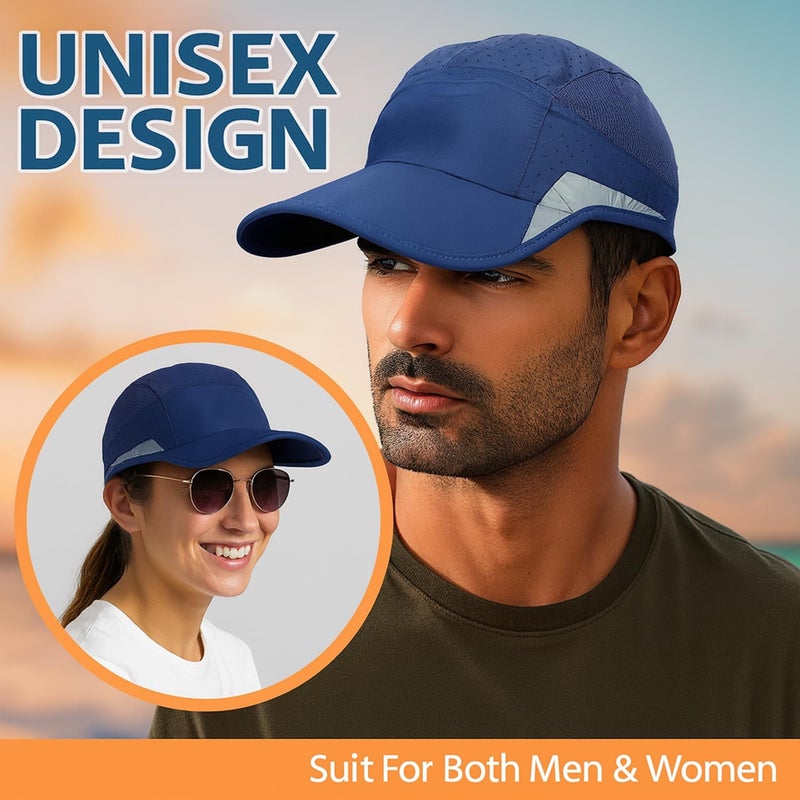 HSR Unstructured Reflective Lightweight Breathable Stylish Sports Soft Hat Cap for Men and Women - Image 5