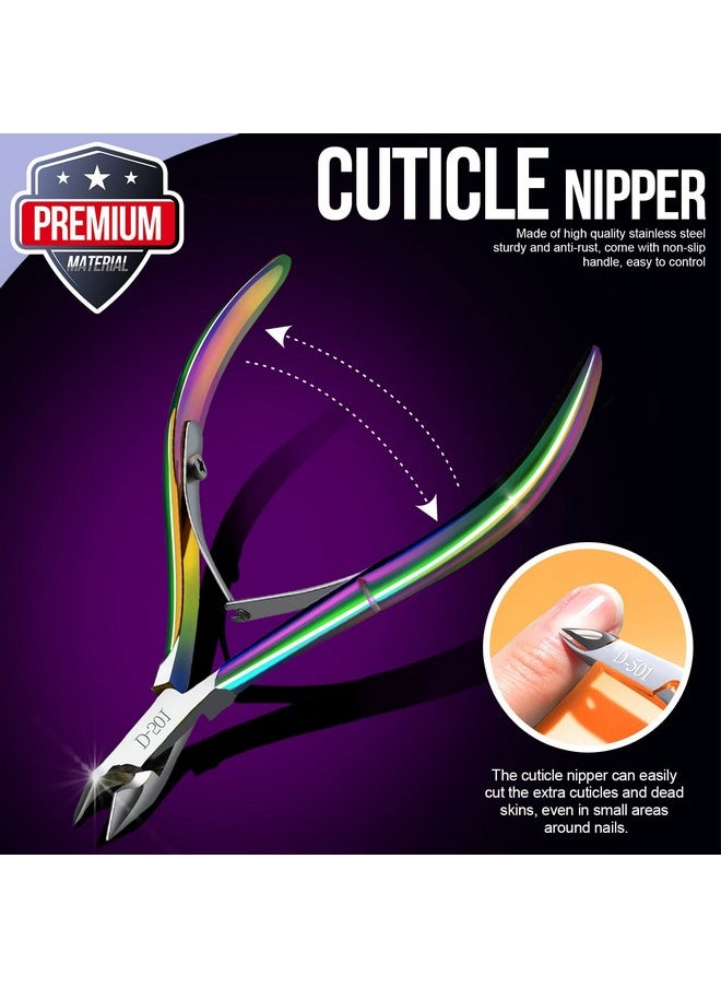 FANDAMEI Cuticle Kit 4 Pcs Nail Care Kit Manicure Pedicure Tools Nail Cuticle Nippers Ingrown Toenail Tools Kit Toenail File And Lifters Stainless Steel Nail Lifter Nail Cuticle Pusher  - Image 3