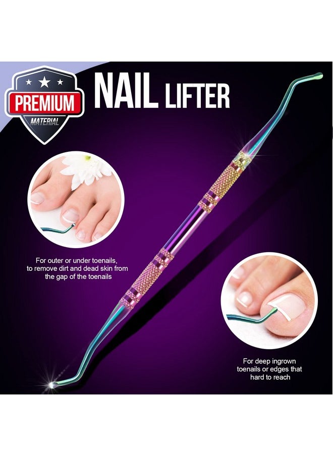 FANDAMEI Cuticle Kit 4 Pcs Nail Care Kit Manicure Pedicure Tools Nail Cuticle Nippers Ingrown Toenail Tools Kit Toenail File And Lifters Stainless Steel Nail Lifter Nail Cuticle Pusher  - Image 5