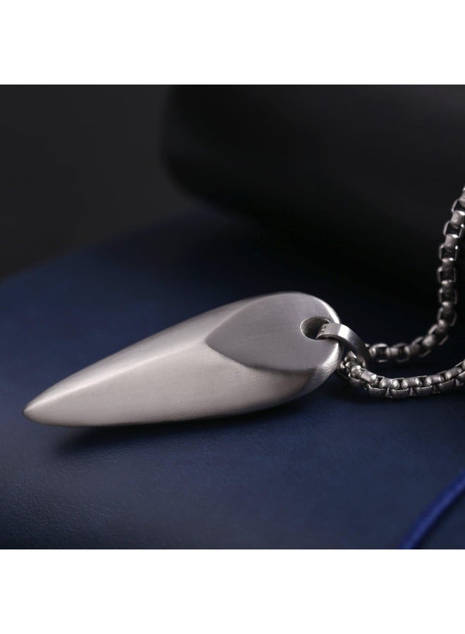 زنك قلادة رجال زينك | فولاذ مقاوم للصدأ فضي | الطراز ZJPD012S - Image 4