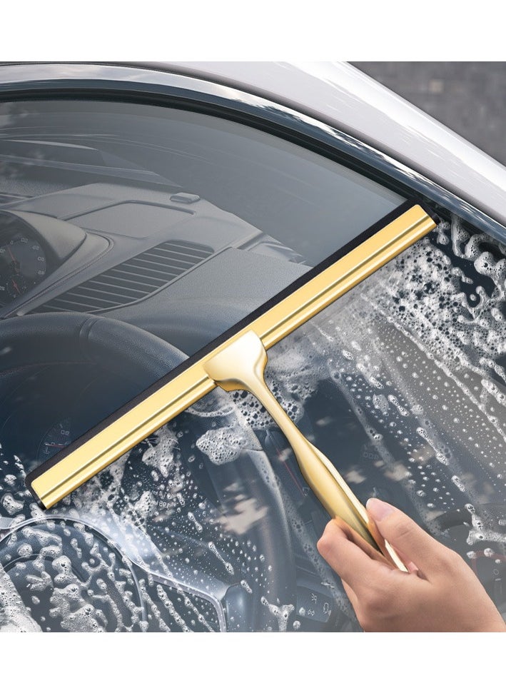 Generic 2-piece set gold glass wiper Home window cleaner glass  - Image 4