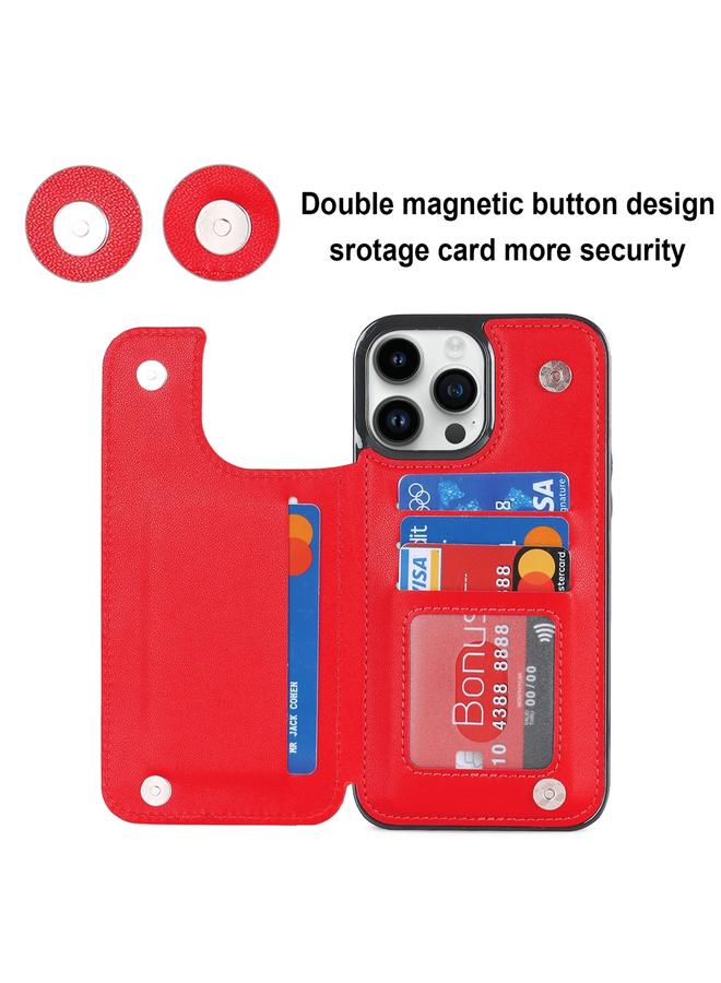 Zaboon Case For iPhone 12 Pro Max Double Buckle Rhombic PU Leather Phone Case - Image 3