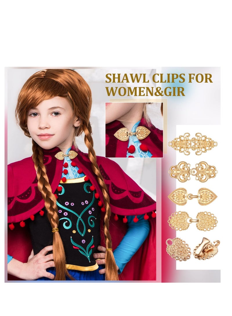 Vintage Sweater Clips Set - 10 Pcs Antique Floral Brooches for Women & Girls, Perfect for Cardigans, Shawls & Dresses - Image 3