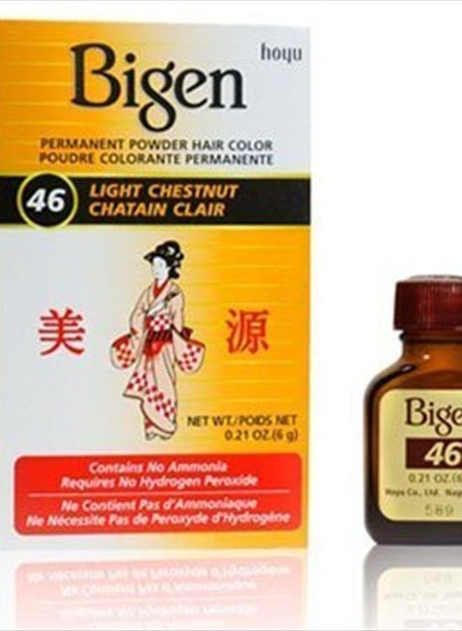 Bigen لون شعر بودرة #46 كستنائي فاتح  .21 أونصة