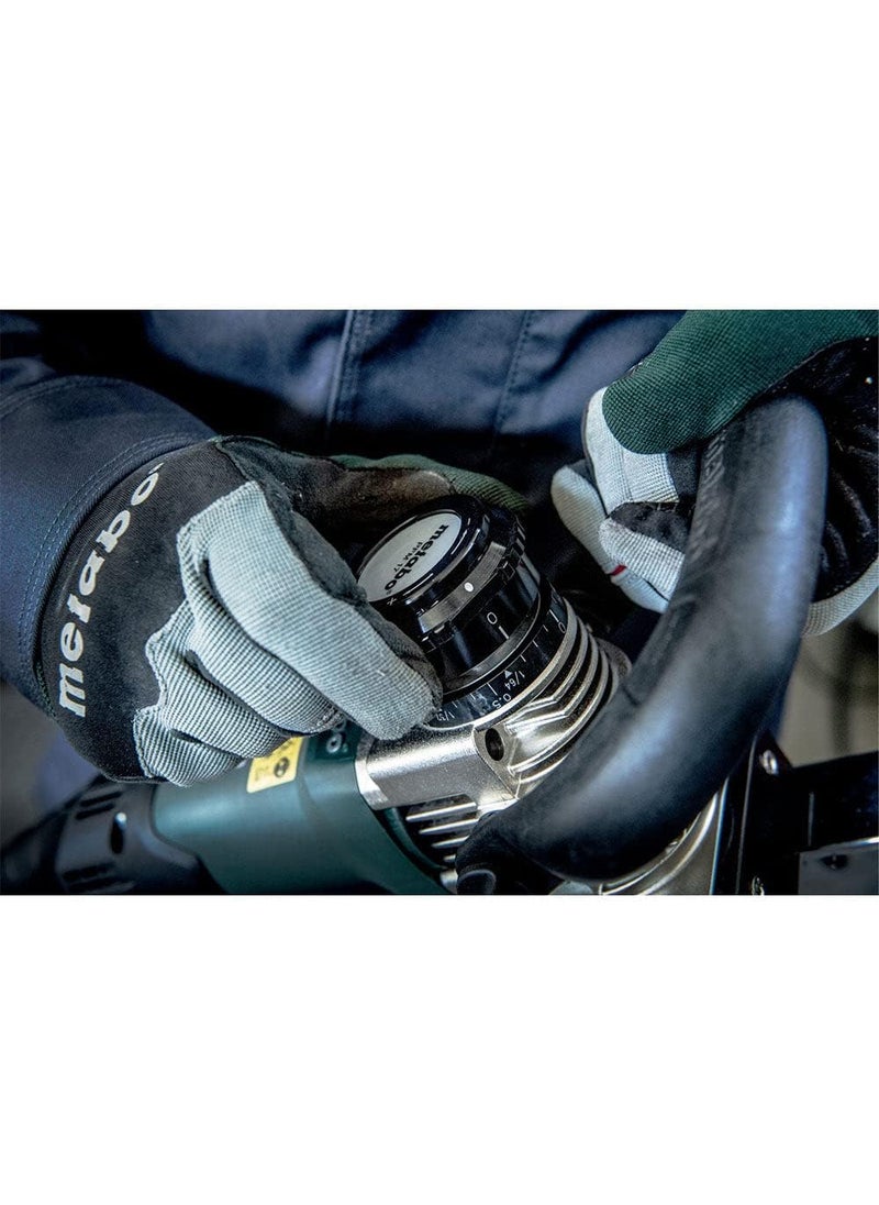 Metabo Metabo Variable Speed Weld Shaver 800012600 RPM 145 AMP wNonLock Paddle 50cm Magnetic Guide Rail PFM 17 Green  - Image 4