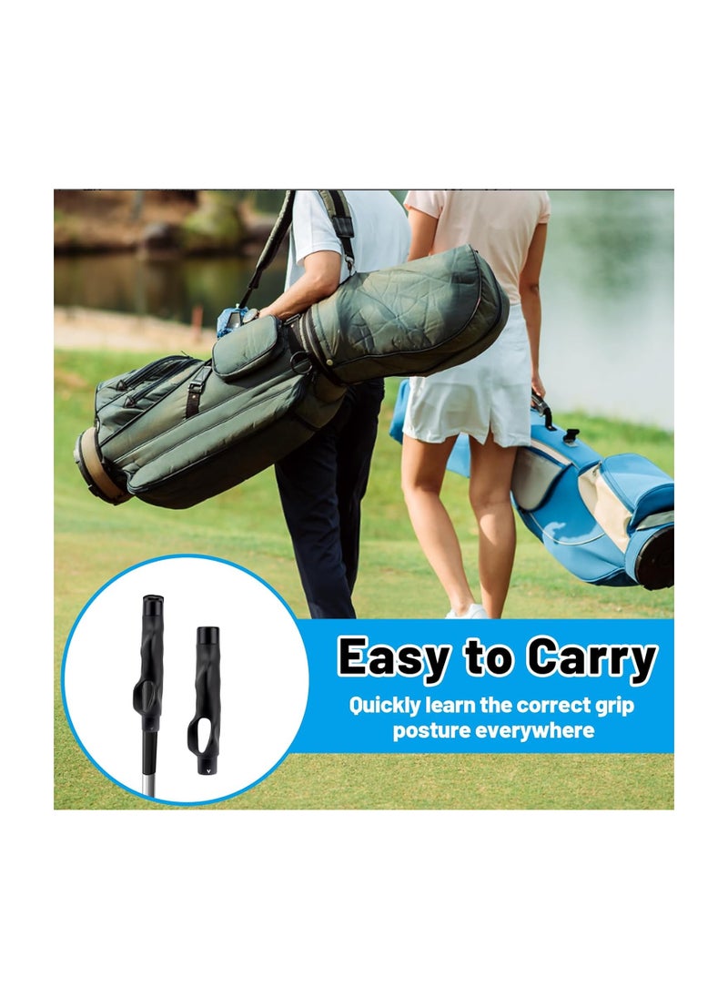 ARNOTEC Golf Grip Trainer Attachment for Right-Handed Golfers – Swing Training Aid to Improve Hand Positioning & Muscle Memory – Fits Standard/Mid-Size Grips – Portable Golf Posture Corrector for All Skill Levels  - Image 4