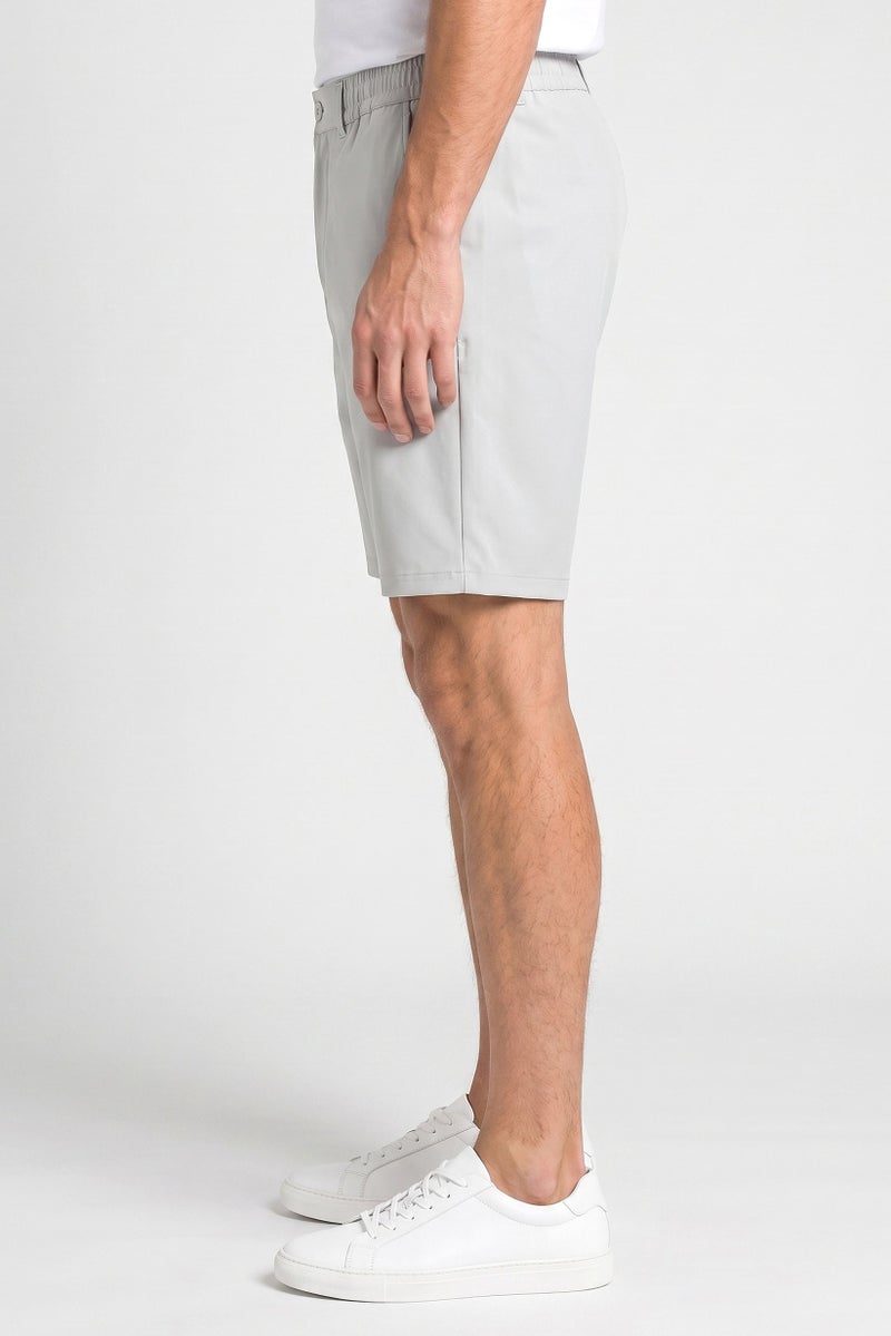 RBX Men Sportswear Fit Outdoor Shorts, Light Grey - Image 3