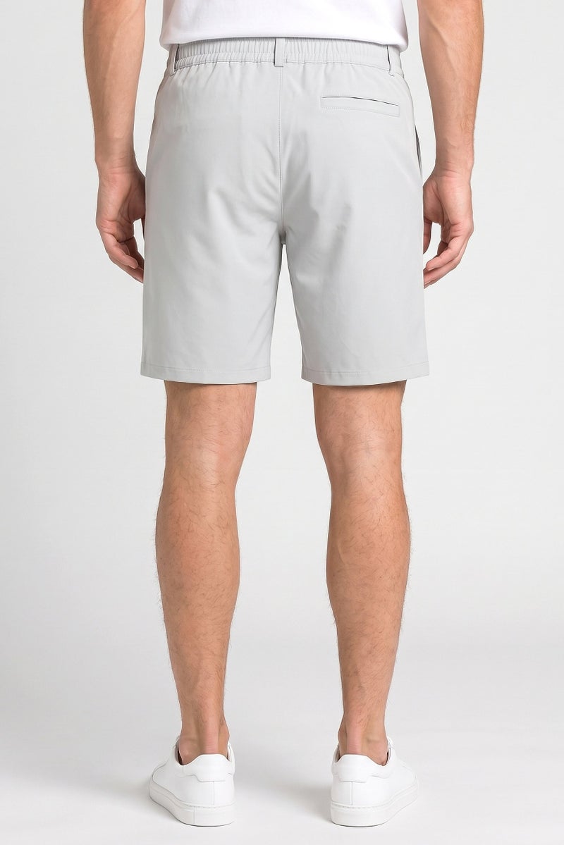 RBX Men Sportswear Fit Outdoor Shorts, Light Grey - Image 4