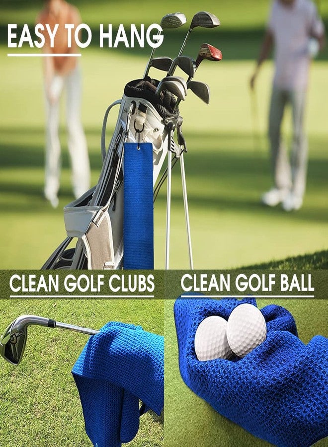 TOUNER The Golf Father Golfing Towel with Clip Embroidered Funny Gentleman Golfer Gifts, Golf Bag Towel Gifts for Male Golfer, Christmas Retirement Birthday Present for Dad from Son Daughter - Image 4