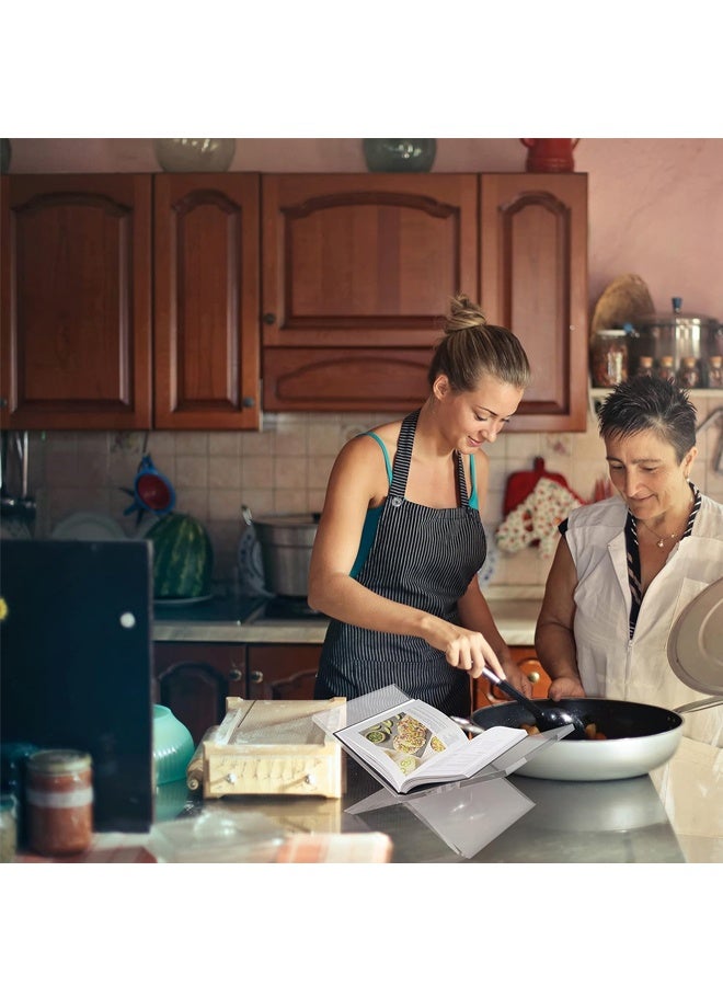 Acrylic Book Stand - Clear Open Book Display Stand for Recipe Cookbooks, Reading, Documents, Textbook - Image 5