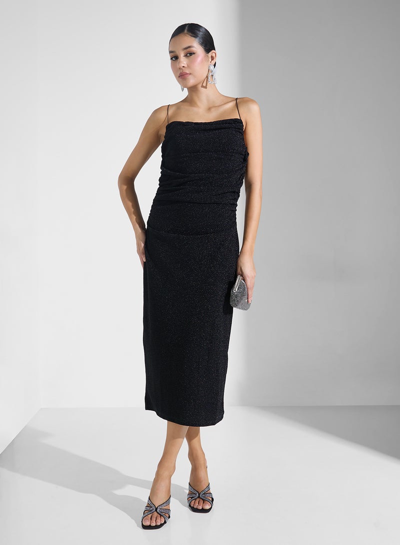 Ginger Strappy Draped Slip Dress - Image 4