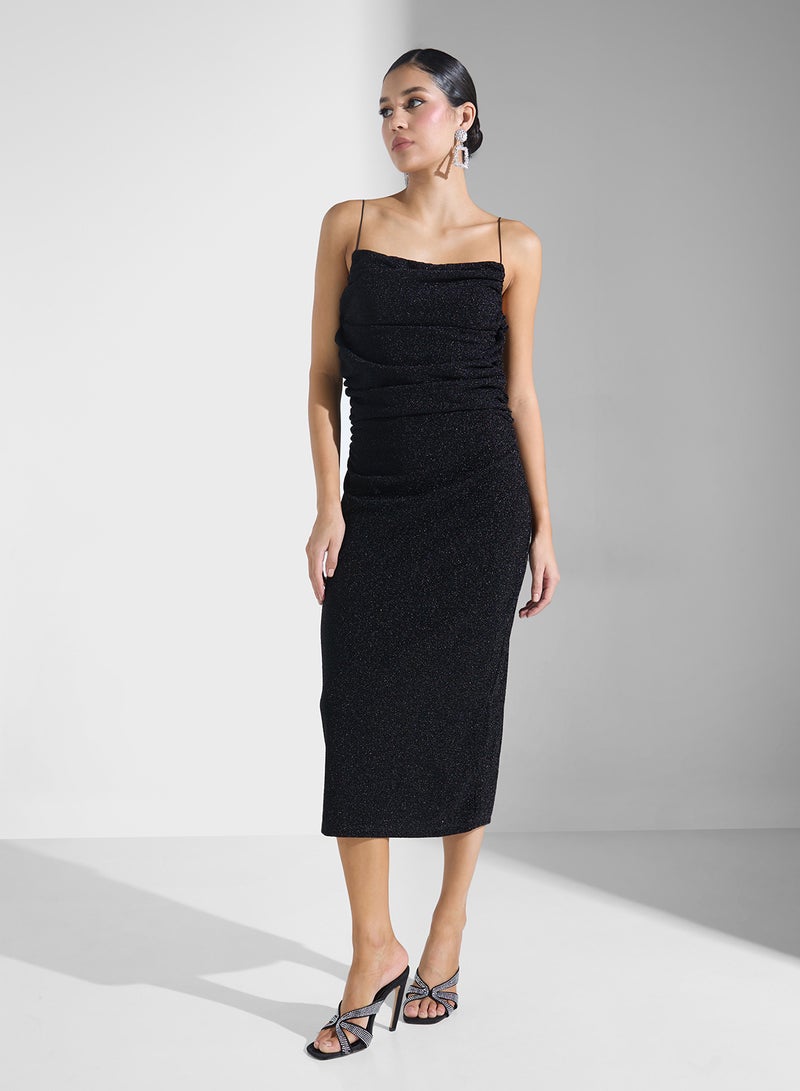 Ginger Strappy Draped Slip Dress - Image 1