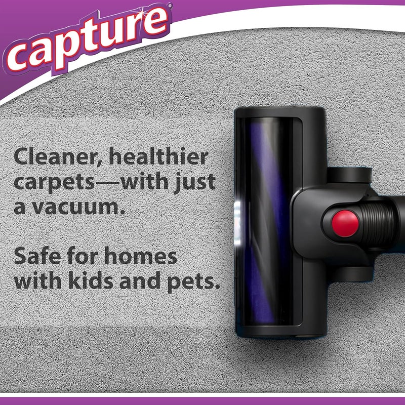 Capture Carpet & Rug Dry Cleaner w/Resealable lid - Home, Car, Dogs & Cats Pet Carpet Cleaner Solution - Strength Odor Eliminator, Stains Spot Remover, Non Liquid & No Harsh Chemical (8 Pound) - Image 4