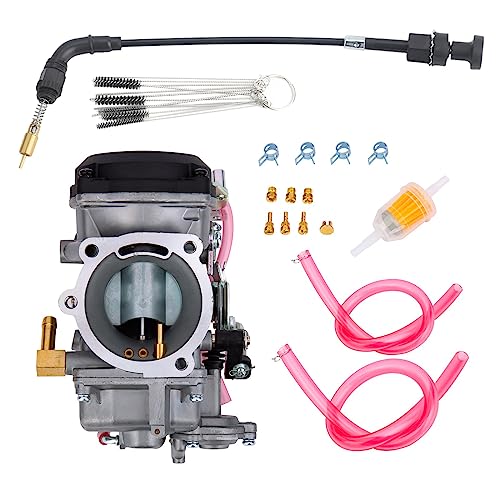 CV40 Carburetor with Choke Cable fits Harley Davidson Dyna Electra Glide Fatboy Softail Sportster 1200 XLH1200 Sportster 883 XL883 XLH883