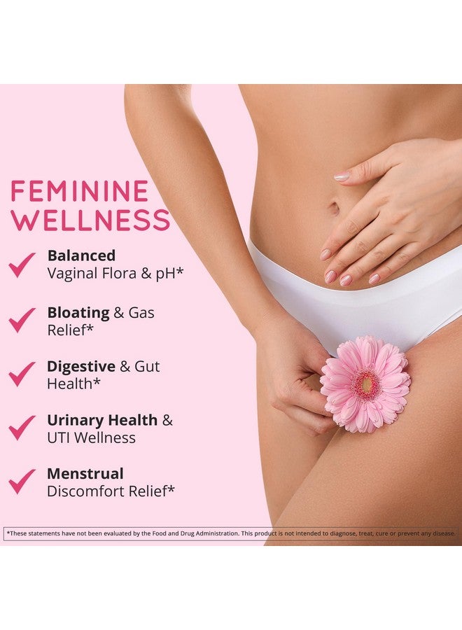 HAPPY HEALTHY HIPPIE Vaginal Probiotics for Women - ph Balance for Women | Cranberry & D-Mannose | 10 Strains | BV, Yeast, Flora & Odor Control | Female Urinary Tract, Gut & Digestive Health Support Pills, 60 Ct - Image 4