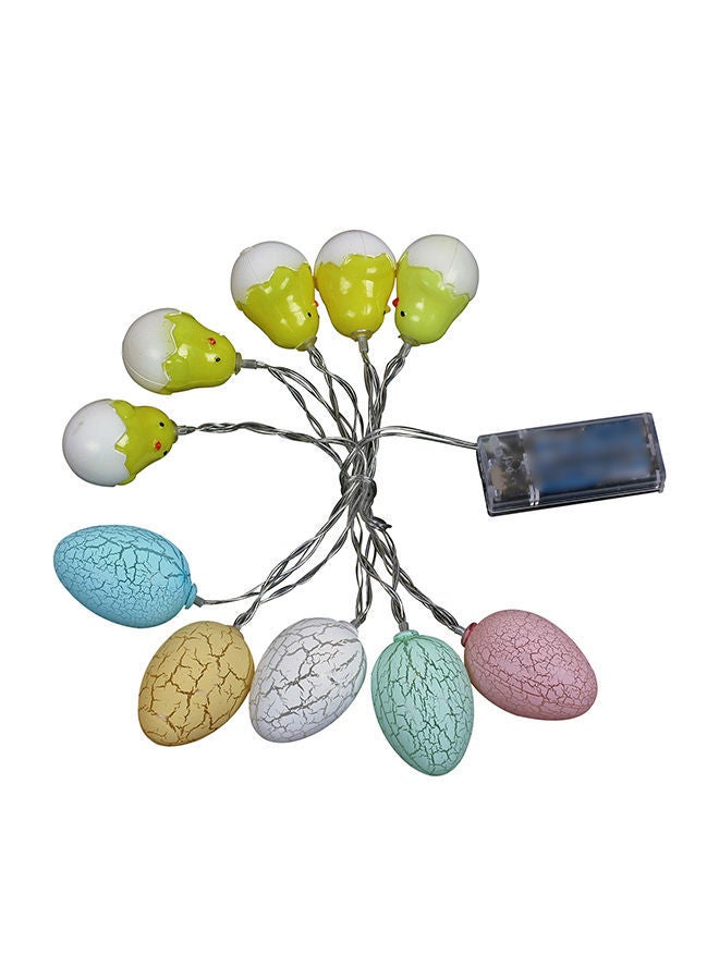 NIBEMINENT LED Egg Shapped Battery Operated String Light Multicolour 10 x 5 10centimeter - Image 1
