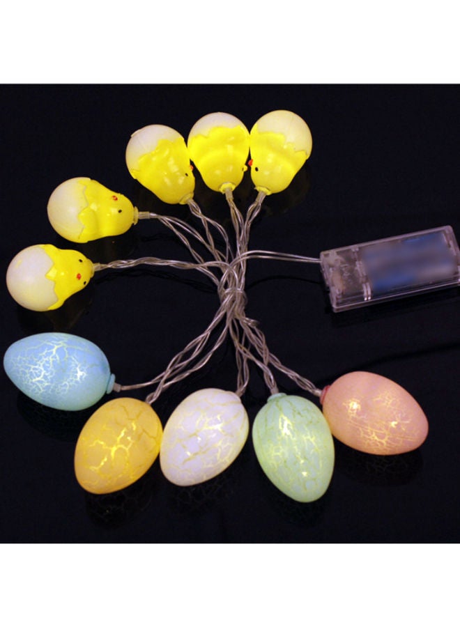 NIBEMINENT LED Egg Shapped Battery Operated String Light Multicolour 10 x 5 10centimeter - Image 3