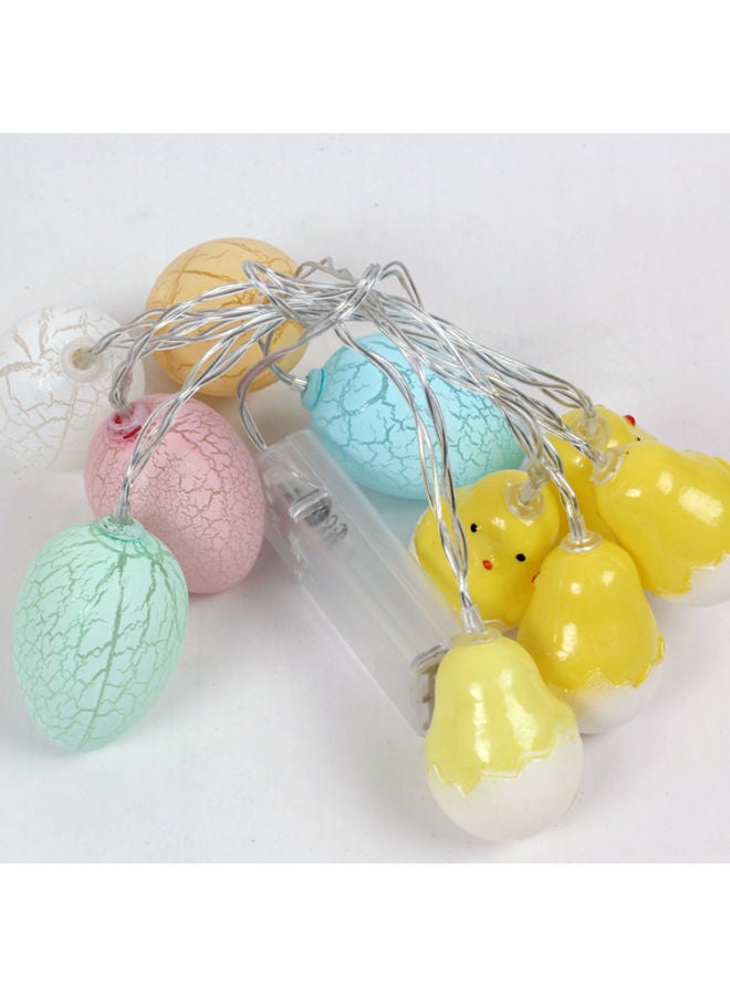 NIBEMINENT LED Egg Shapped Battery Operated String Light Multicolour 10 x 5 10centimeter - Image 4