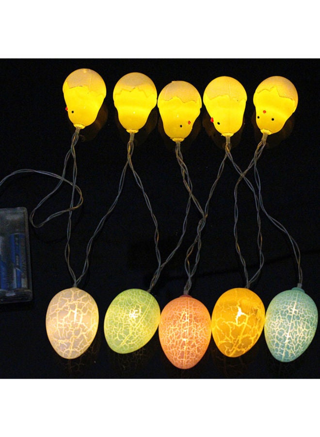 NIBEMINENT LED Egg Shapped Battery Operated String Light Multicolour 10 x 5 10centimeter - Image 2
