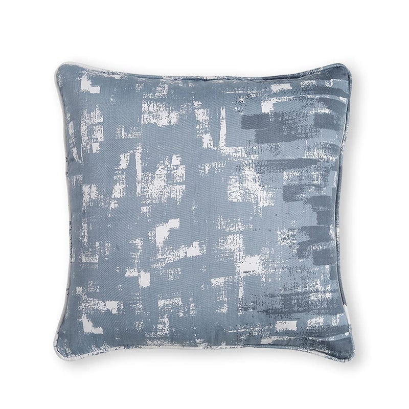 Swayam Cotton Set 2 Decorative Soft Cushion Case Square Pillowcases for Couch Sofa Bed Living Room 16 X 16 Inches Grey - Image 2