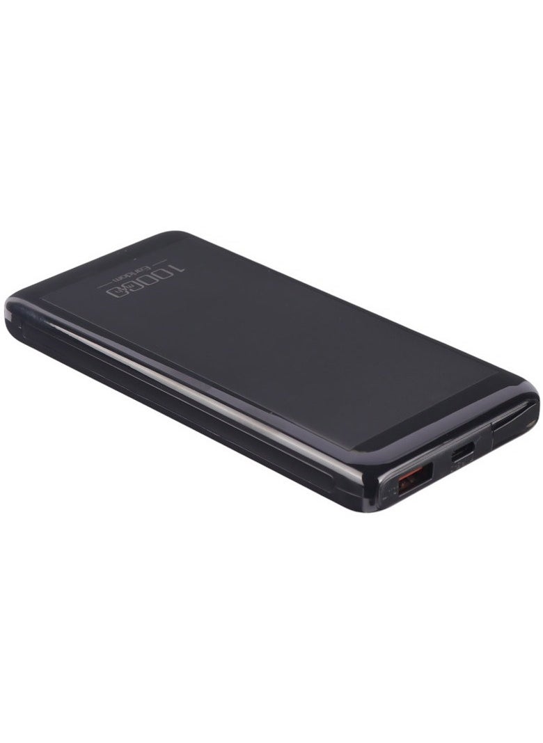 Earldom - Earldom 10000mAh Power Bank with Digital Display and 22.5W PD Fast Charging - Black - Image 1