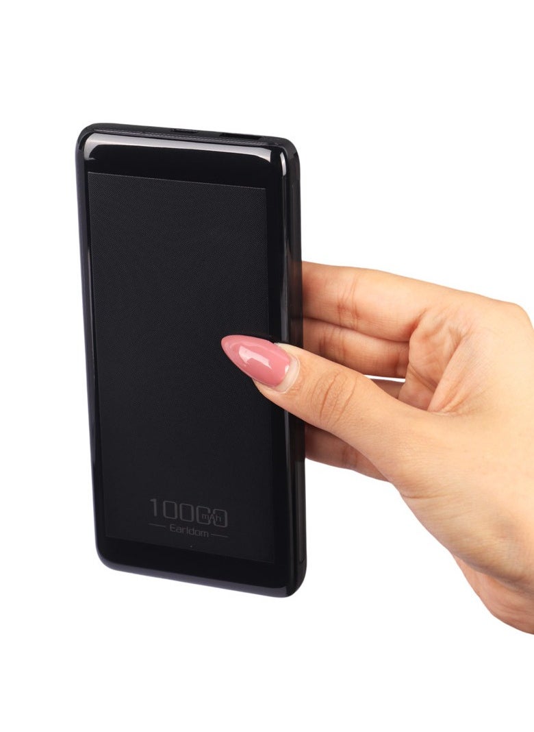 Earldom - Earldom 10000mAh Power Bank with Digital Display and 22.5W PD Fast Charging - Black - Image 1