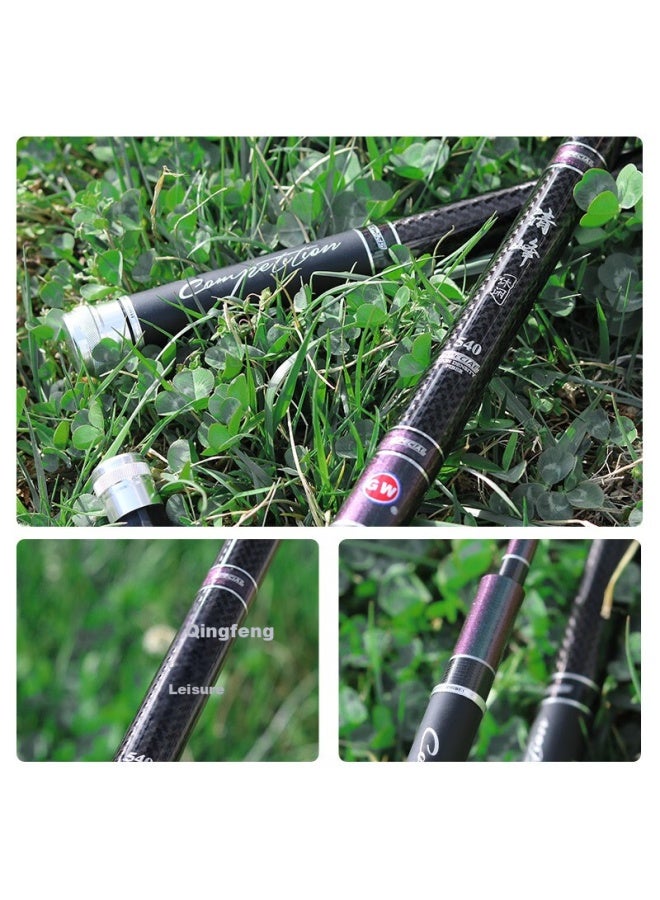 Gwgw 8.1m Qingfeng Leisure Fishing Rod Ultra-light Ultra-hard 28-section C Prehensive Rod Wild Carp Fishing Rod Fishing Rod Hand Rod Platform Fishing Rod - Image 2