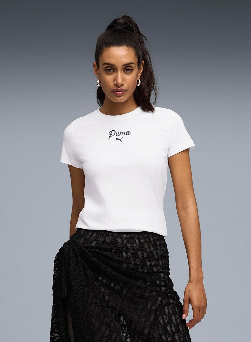 PUMA Essential Script T-Shirt - Image 1