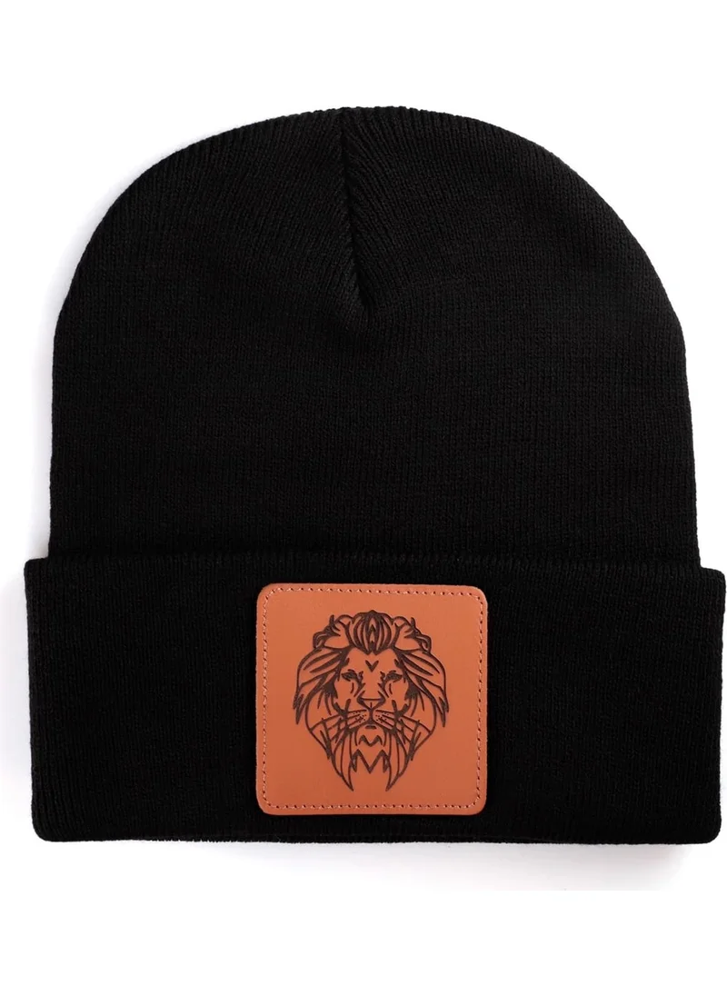 Black Börk BlackBörk V1 Acrylic Lion - Unisex Black Beanie with Code 13 Logo