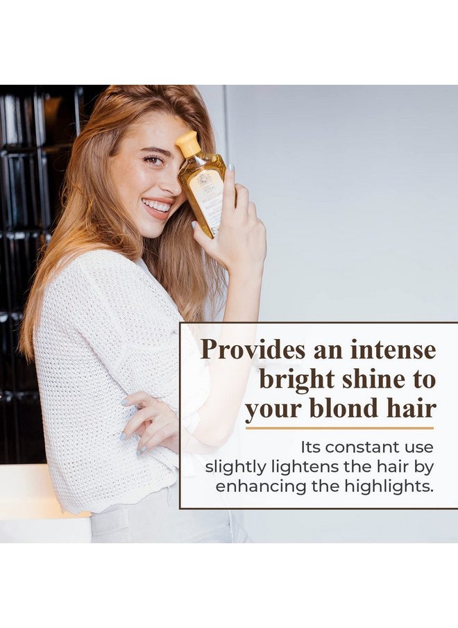 Intea Intea Chamomile Shampoo - Premium Blonde Brightening Shampoo - Non-Ammonia, Easy Application for Natural or Dyed Hair - 8.5oz  - Image 3