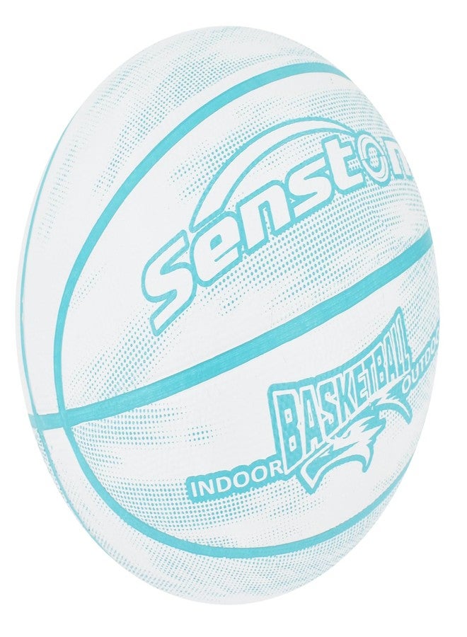 Senston Size 7 Basketball PU Leather Indoor/Outdoor Cement Court & Monsoon Use Dust-Proof Grip | with Pump & Needle - Image 5