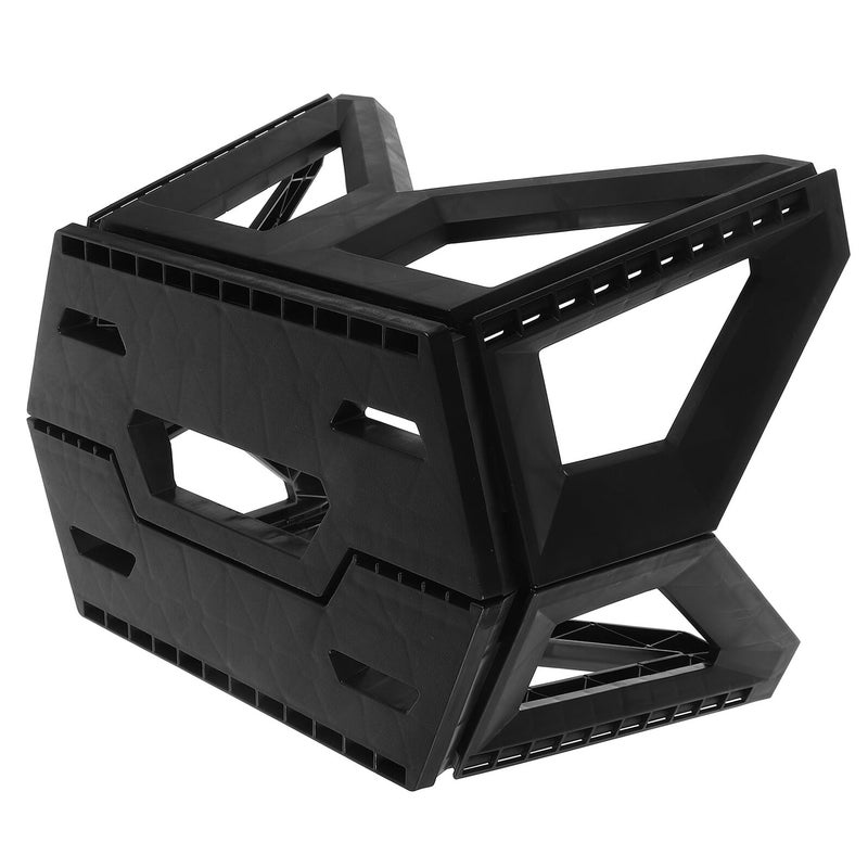 Portable Folding Stool Lightweight Plastic Camping Chair with Handle Outdoor Fishing Travel Seat - Image 2