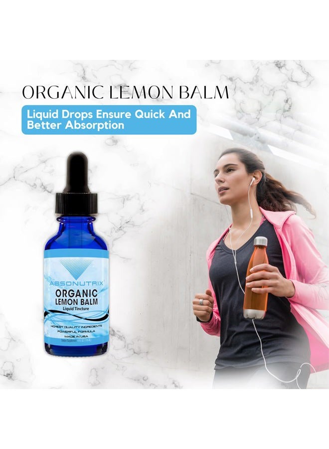 Absonutrix Organic Lemon Balm, 590 mg 200 Servings, Helps Sleep Better, Helps in Muscle Relaxation, Easy Absorption, Third Party Tested, Highly Potent, Made in The USA, Non-GMO, Gluten-Free - Image 5