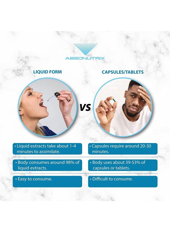 Absonutrix Organic Lemon Balm, 590 mg 200 Servings, Helps Sleep Better, Helps in Muscle Relaxation, Easy Absorption, Third Party Tested, Highly Potent, Made in The USA, Non-GMO, Gluten-Free - Image 2