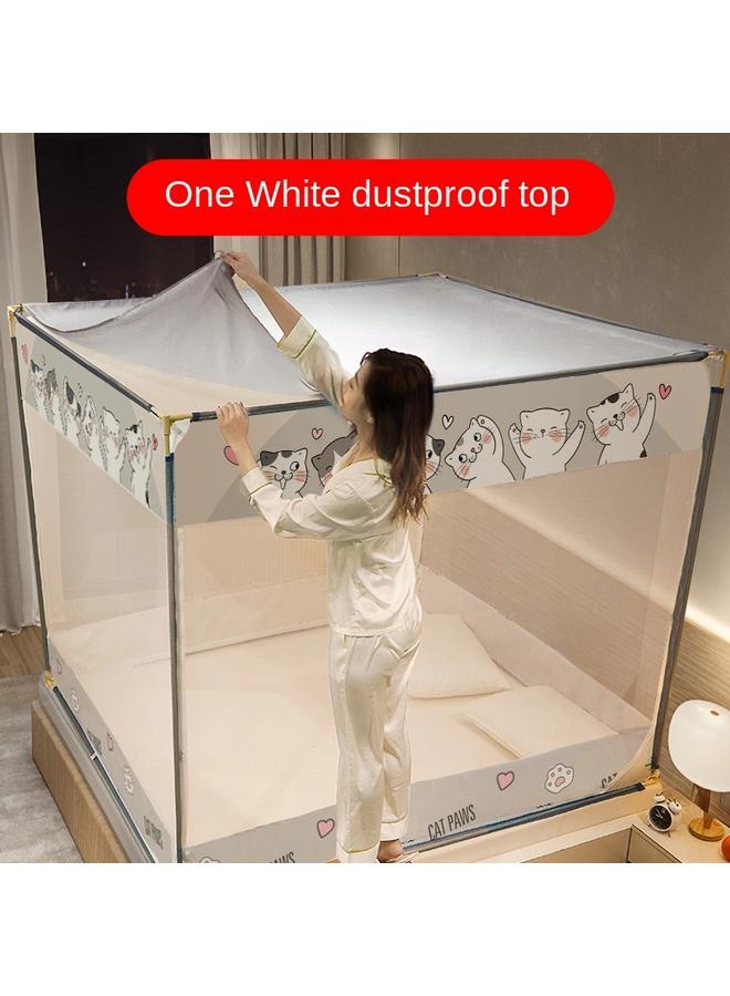 Bluejw Household Mosquito Net High-grade Children's Drop-resistant Mongolian Yurt Sitting-bed Type Internet-famous Anti-mosquito Net Portable Foldable For Clearance - Image 5